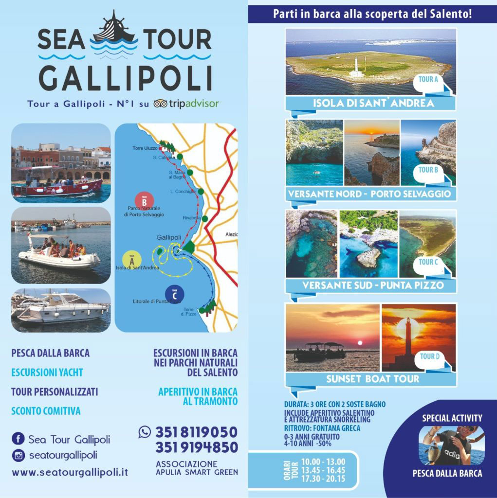 I boat tour di Sea Tour Gallipoli